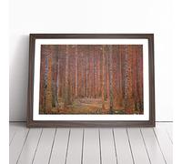 Pine Tree Forest By Gustav Klimt | Framed Wall Art Print | Modern Home Decor Picture | Ready to Hang Artwork for Living Room, Bedroom, Kitchen or Office | Multiple Sizes