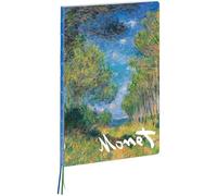 Pine Tree Path, Claude Monet A4 Notebook: Large Format Hardcover A4 Style Notebook with Special Features