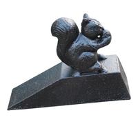 Pine Tree Shaped Cartoon Door Stopper, Outdoor Garden Decoration, Anti-Collision Design Cast Iron Door Wedge, Old Design Gift(Black Iron,1 pcs)