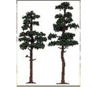 Busch 6142 - 1/87 / H0 2 Pine Trees 145Mm & 160Mm - New