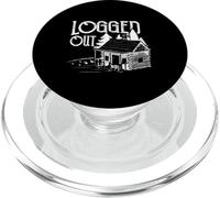 Pine Trees: Logged Out - Hiking Sayings PopSockets PopGrip for MagSafe