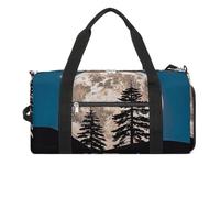 Pine Trees of The Moon Gym Bag for Men Women, Waterproof Gym Tote Bags, Large Duffel Bag for Travel Workout