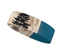 Pine Trees of The Moon Headbands for Women & Men Sports Headband, Fits All Head Sizes, Ultra Absorbent & Non-Slip Sweatband for Running, Yoga, Gym