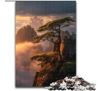 Pine Trees on The Cliff Jigsaw Puzzles for Adults Teenagers Jigsaws Puzzle, Family Activity Fun at Home Activities, Birthday Present,Travel Gifts (size 26x38cm)