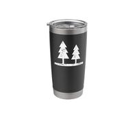 Pine Trees Outdoors Camping Hiking Nature Stainless Steel Insulated Tumbler