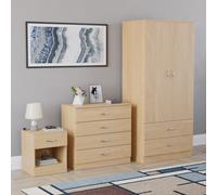 (Pine) Vida Designs Riano 3 Piece Bedroom Set 2