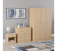 (Pine) Vida Designs Riano 3 Piece Bedroom Set 8