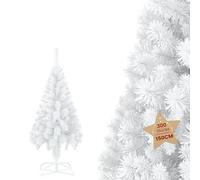 Pine White Artificial Christmas Tree Bushy, Xmas Home Decorations, PVC,5 ft/1.5M