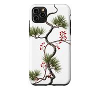 Pine with Red Berries - Zen Nature Design Case for iPhone 11 Pro Max