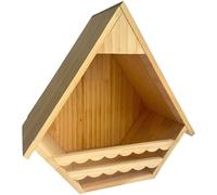 Pine Wood Birdhouse, 30 x 30 x 16 cm / 12 x 12 x 6.3 in Wooden Dove Nesting Box, Sturdy Board, Open Design Bird Cage for Garden, Backyard, Avian Habitat