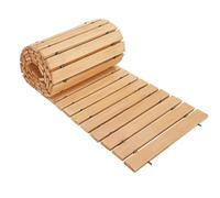 Pine Wood Garden Pathway Tiles Water-Resistant Walkway Edging Adjustable Length Outdoor Decorative Path for Weddings & Backyards 1m/3ft Roll Out Pathway