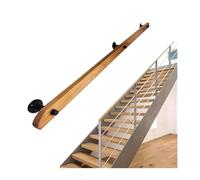 Pine Wood Handrail Complete Kit Anti-Slip Home Against The Wall Indoor Loft Elderly Railing Handrail Corridor Support Rod(2ft)
