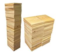 Pine Wood Offcuts 10kg Box - Approx. 40 Pieces - Dried Wood Scraps for Crafts, DIY Projects, Kindling, Woodworking, Model Making, Art, Home Decor, Carving & Burning