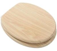 Pine Wood Soft Close Wooden Toilet Seat 18" Marco Paul Natural One Size