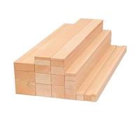 Pine Wood Strips for Craft,5 Pack Square Wooden Dowel Rod,10Cm Length,Natural Long Sticks,2Cm Thickness(2x8cm)
