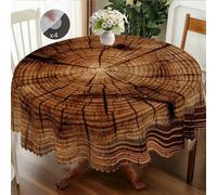 Pine Wooden Cane Black Round Table Living Room Sofa Side Coffee Display Table