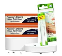 Pine Wood's Mosquito Bite & Sting Relief Kit - (2 x 10g) 1% Mosquito Cream + AfterBite 14ml Pen | Insect Repellent | Bite and Sting Cream | Skin Allergy Ointment | Outdoor Skin Soothing Relief