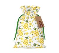 Pineapple. (2) Christmas Bag Gifts Happy Halloween Snacks Hamper Drawstring Wedding Favor Packaging Party