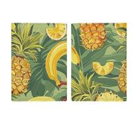 Pineapple And Banana Passport Holder, ID Card Protector Case Passport Holder with Slot Passports Travel Wallet Document Cover for Women And Men