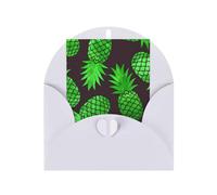 Pineapple Art Print Adorable Blank Cards& Envelopes,Unique Designs Perfect for Festivals, Invitations