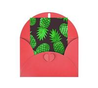 Pineapple Art Print Adorable Blank Cards& Envelopes,Unique Designs Perfect for Festivals, Invitations