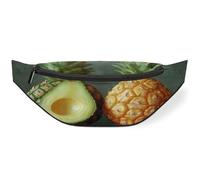 Pineapple Avocado Waist Bag Pack for Women Men Kids Girls Boys Fanny Pack Bumbags Pouch Purses Belt Bag for Travel Sport Running