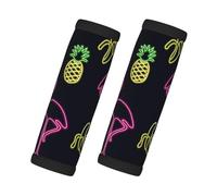 Pineapple Banana Flamingo Luggage Handle Wraps Soft Neoprene Grip Handle Cover Detachable Luggage Identifier for Luggage