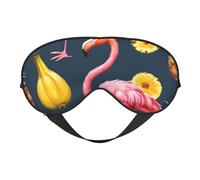 Pineapple Banana Flamingo Print Functionality Outdoor Travel Eye Mask Breathable Camping Meditation Yoga Friendly