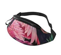 Pineapple Banana Flamingo Printed Fanny Pack for Men Women Crossbody Waist Bag Pack Bum Bag with Adjustable Strap for Hiking Running Travel Cycling