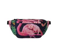 Pineapple Banana Flamingo Printed Waist Bag Adjustable Bum Bag Lightweight Travel Waist Fanny Pack Belt for Walking Cycling Hiking Travel