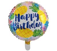 Pineapple Birthday Round Foil Balloon, 45cm