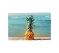 Pineapple by The Sea Print Placemats Set, Heat Resistant Washable Placemat 12x18in Table Mats for Party Kitchen Dining Table Decoration Indoor Outdoor, Six Piece