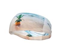 Pineapple by The SeaStylish sweat-wicking sports headband, perfect for men and women, fitness, running, and yoga.