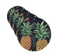 Pineapple Car Air Freshener Cards for Women Men 4 Pack Cute Car Accessories Long Lasting Scent Car Diffuser Hanging Auto Aromatherapy Tablets Car Fresheners Gifts