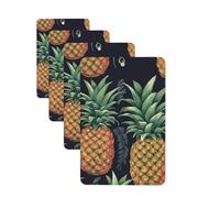 Pineapple Car Air Freshener Cards for Women Men 4 Pack Cute Car Accessories Long Lasting Scent Car Diffuser Hanging Auto Aromatherapy Tablets Car Fresheners Gifts