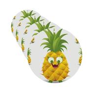 Pineapple Car Air Freshener Cards for Women Men 4 Pack Cute Car Accessories Long Lasting Scent Car Diffuser Hanging Auto Aromatherapy Tablets Car Fresheners Gifts