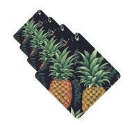 Pineapple Car Air Freshener Cards for Women Men 4 Pack Cute Car Accessories Long Lasting Scent Car Diffuser Hanging Auto Aromatherapy Tablets Car Fresheners Gifts