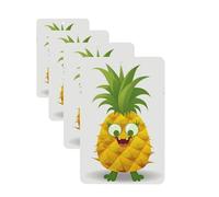 Pineapple Car Air Freshener Cards for Women Men 4 Pack Cute Car Accessories Long Lasting Scent Car Diffuser Hanging Auto Aromatherapy Tablets Car Fresheners Gifts