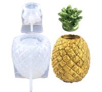 Pineapple Container Mold - Pineapple Pen Holder Mold with Lid | DIY Resin Flower Pot, Epoxy Resin Shaped Vase Pen Holder Bottle Jar