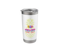 Pineapple Cool Chillin' Beach Vibes Stainless Steel Insulated Tumbler