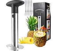 Pineapple Corer Peeler Cutter, [Upgraded, Reinforced] [Thicker Sharp Blade] Stainless Steel, Easy Clean, BPA Free Anti-Slip Handle Pineapple Cutter Slicer Tool Core Remover for Kitchen Fruit Rings