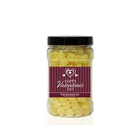 Pineapple Cubes 1.2kg Small Sweet Jar - A Personalised Gift Jar Filled with Your Favourite Retro Sweets! (Happy Valentine’s Day)