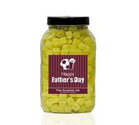 Pineapple Cubes 2.6kg Large Sweet Jar - A Personalised Gift Jar Filled with Your Favourite Retro Sweets! (Happy Father’s Day)
