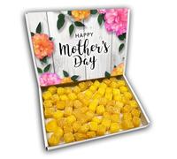 Pineapple Cubes Happy Mothers Day Sweets Gift Box Hamper (WOODEN FLOWERS MOTHERS DAY FRONT)