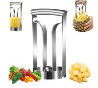 Pineapple Cutter, Stainless Steel Pineapple Peeler and Corer Slicer Cutter, Heavy Duty Fruit Corer Rings Cutting Wedge Pineappl-e Rings Cut-TER Fruit Carving Tools