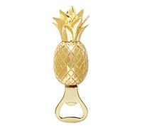 Pineapple Design Bottle Opener, Gold Finish