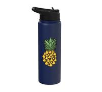 Pineapple Duck Tropical Fruit Vacation Duck Lover Stainless Steel Insulated Water Bottle