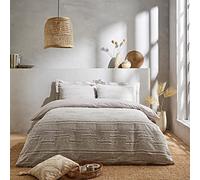 Pineapple Elephant Enola Aztec Cotton Super King Duvet Cover Set with Pillowcases Grey