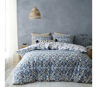 Pineapple Elephant Inara Ikat Indigo Bedding Set - Double