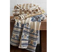 Pineapple Elephant Ines Matelasse Throw Green